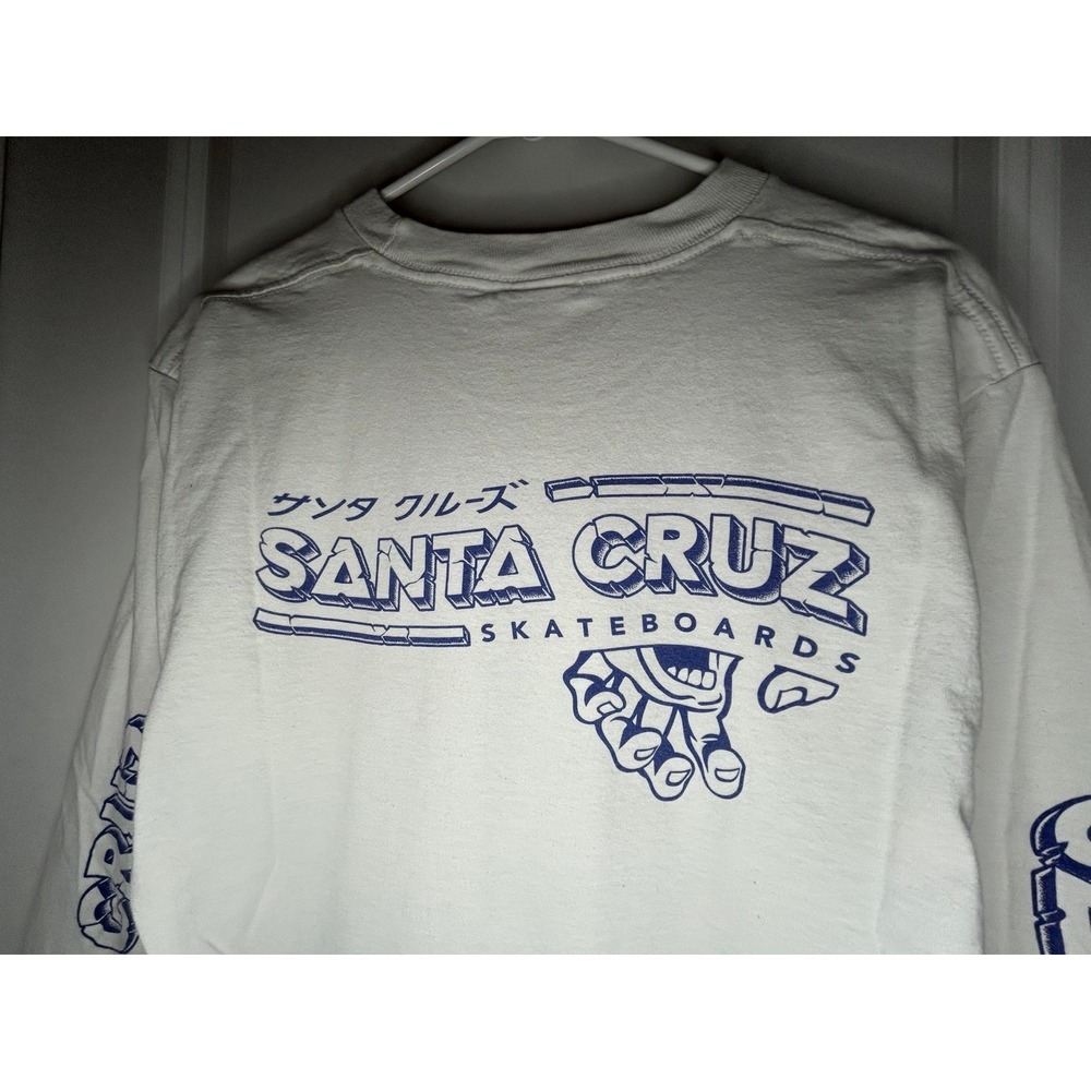 Santa Cruz Skateboard "Monster Hand" Long Sleeve Skater T-Shirt Size Mens Medium